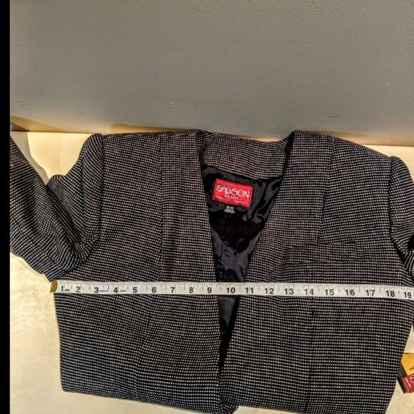Vintage NWT Sassoon 2 piece suit 8/9 wool blend skirt career blazer - Picture 4 of 8